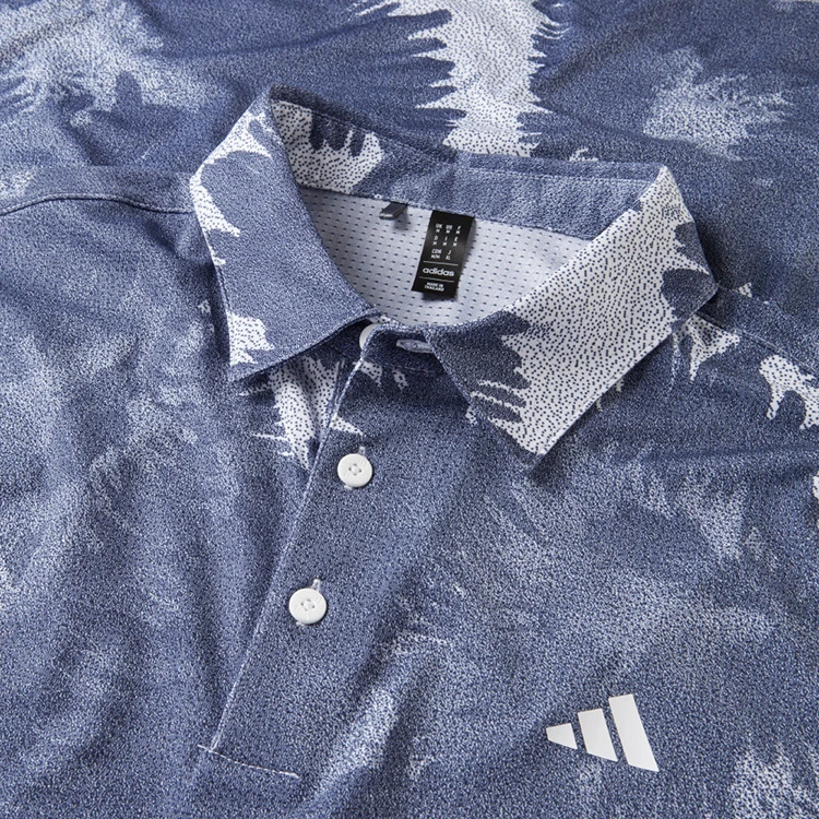 Adidas Flower Mesh Golf Polo Shirt 2 Adidas Flower Mesh Golf Polo Shirt - Image 2