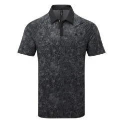 Adidas Mesh Print Golf Polo Shirt