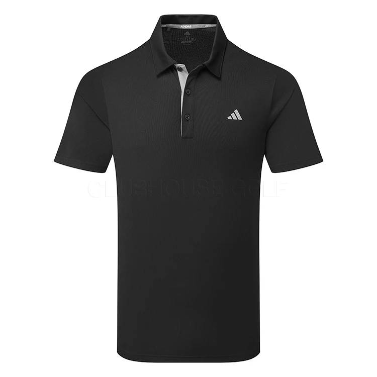 Front Page -ForeGear Shop Adidas Drive Primegreen Golf Polo Shirt Black IA5446 Front