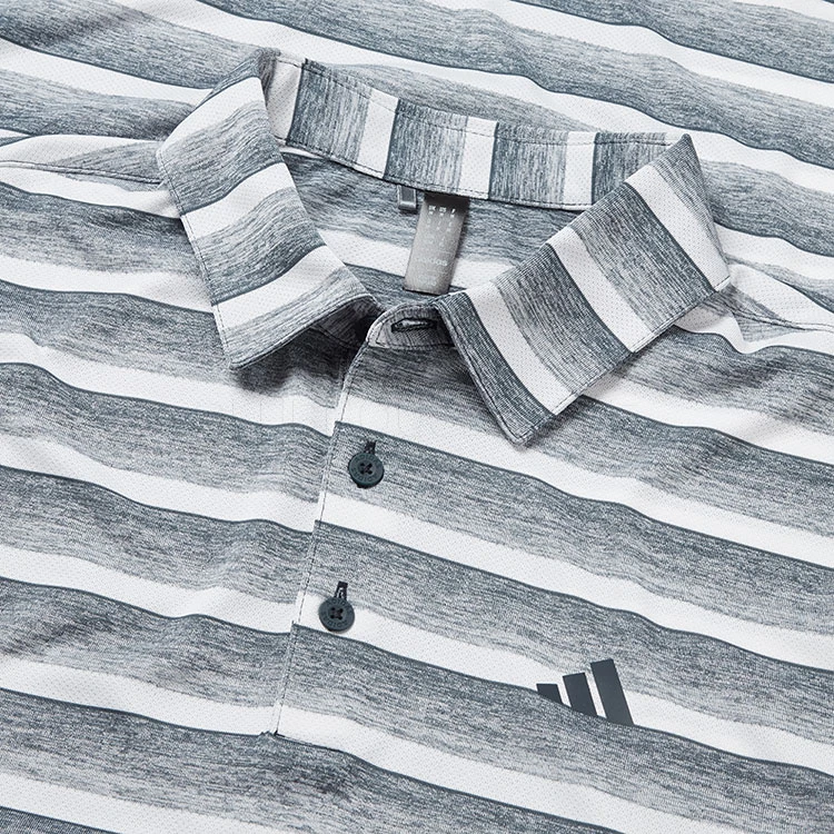 Adidas Two Colour Stripe Polo Shirt 2 Adidas Two Colour Stripe Polo Shirt - Image 2