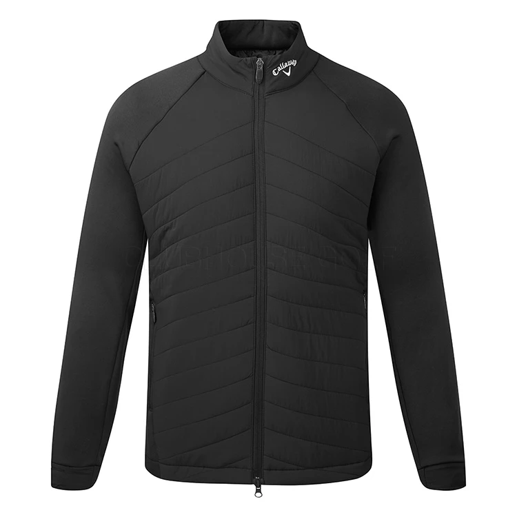 Front Page -ForeGear Shop Callaway AW21 Primaloft Quilted Thermal Wind Jacket CGRFB0S6 002 Code WTCAL047 M Caviar Front