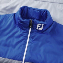 FootJoy Lightweight Insulated Thermal Golf Wind Vest 4 FootJoy Lightweight Insulated Thermal Golf Wind Vest -ForeGear Shop FootJoy SS22 Lightweight Insulated Thermal Golf Wind Vest Dove Grey Royal 88435 detail