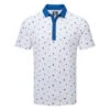 FootJoy Scattered Floral Pique Golf Polo Shirt