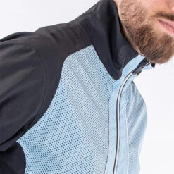 Galvin Green Albert Waterproof Golf Jacket 17 Galvin Green Albert Waterproof Golf Jacket -ForeGear Shop Galvin Green SS22 Albert Waterproof Jacket G130067 WJGAL430 Blue bell Black White Model 6
