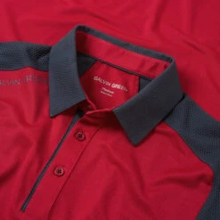 Galvin Green Massimo Golf Polo Shirt 7 Galvin Green Massimo Golf Polo Shirt -ForeGear Shop Galvin Green SS22 Massimo Polo Shirt G127323 Code SHGAL557 M Red Navy Detail