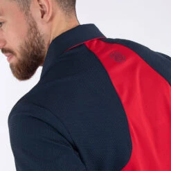 Galvin Green Massimo Golf Polo Shirt 10 Galvin Green Massimo Golf Polo Shirt -ForeGear Shop Galvin Green SS22 Massimo Polo Shirt G127323 Code SHGAL557 M Red Navy Model 2