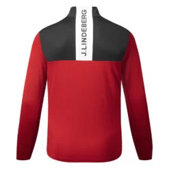 J.Lindeberg Banks Golf Wind Jacket 5 J.Lindeberg Banks Golf Wind Jacket -ForeGear Shop J.Lindeberg Banks Golf Wind Jacket JL20NavyBarbados CherryWhite WTLIN035 Back