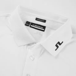 Front Page -ForeGear Shop J.Lindeberg SS22 Heath Regular Fit Polo GMJT06335 0000 Code SHLIN062 M White Detail