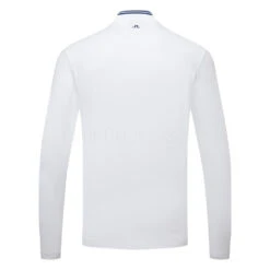 J.Lindeberg Tyson Long Sleeve Golf Polo Shirt 8 J.Lindeberg Tyson Long Sleeve Golf Polo Shirt -ForeGear Shop J.Lindeberg Tyson LS Reg Fit Polo GMJT07801 0000 SHLIN154 WhiteNavy Peony Back
