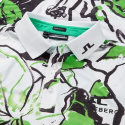 J.Lindeberg Tour Collection KV Golf Polo Shirt -ForeGear Shop J.Lindeberg SS23 KV Golf Polo GMJT08555 0000 White Detail