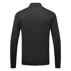 Nike Dry Victory Solid Long Sleeve Golf Polo Shirt -ForeGear Shop Nike Golf AW22 Dri Fit Victory Solid Long Sleeve Shirt DN2344 010 SHNIK815 S Black White bACK