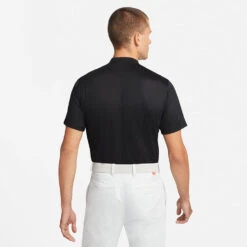 Nike Dry Victory Blade Golf Polo Shirt 11 Nike Dry Victory Blade Golf Polo Shirt -ForeGear Shop Nike SS22 Dry Victory Blade Golf Polo Shirt Black White DH0838 010 SHNIK774 model 3