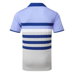 Puma MATTR One Way Golf Polo Shirt 8 Puma MATTR One Way Golf Polo Shirt -ForeGear Shop Puma SS22 Mattr One Way Polo 599115 25 SHPUM650 Lavendar Pop Blazing Blue back